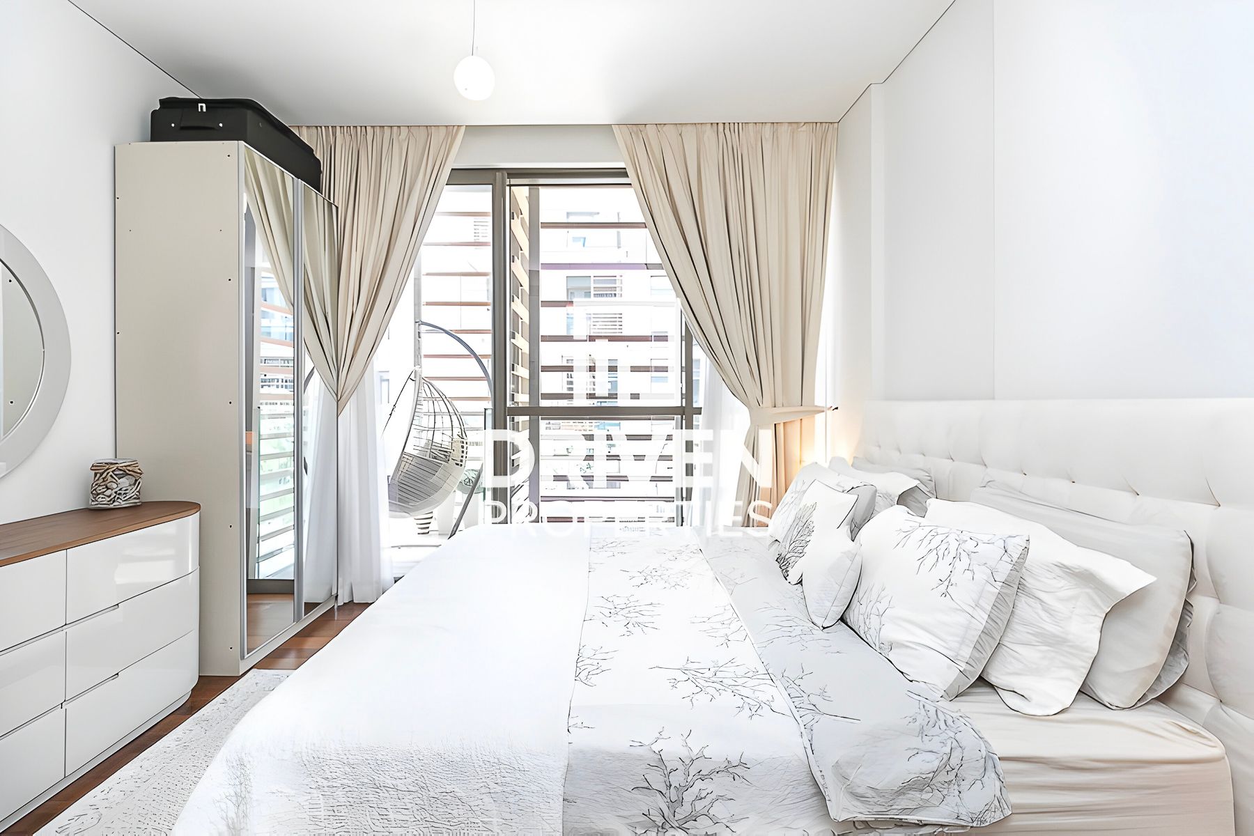 Furnished Unit with Burj Khalifa and Pool Views