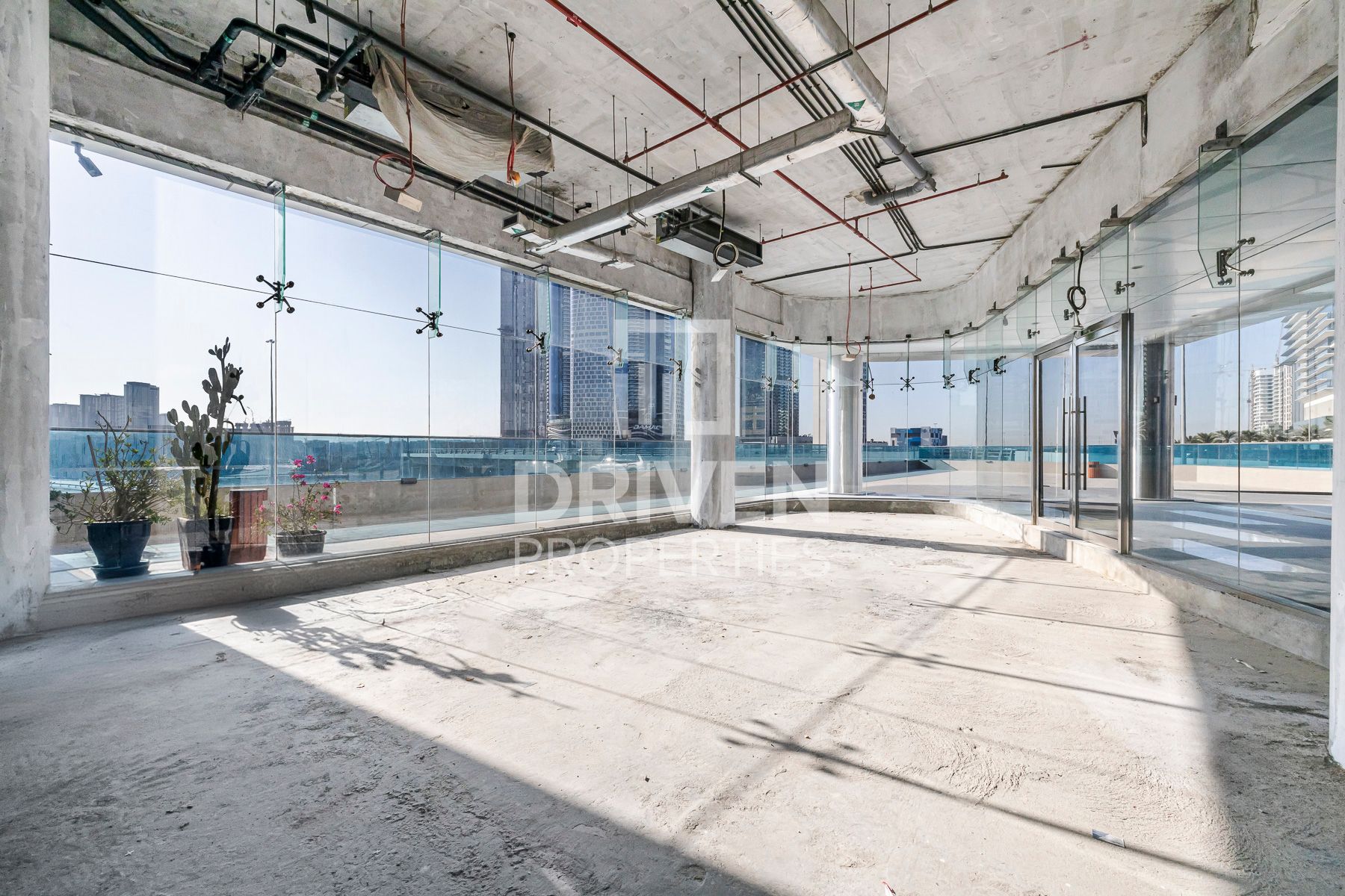 Spacious Retail with Terrace Shell and Core