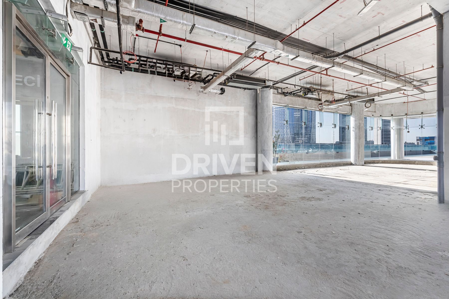 Spacious Retail with Terrace Shell and Core