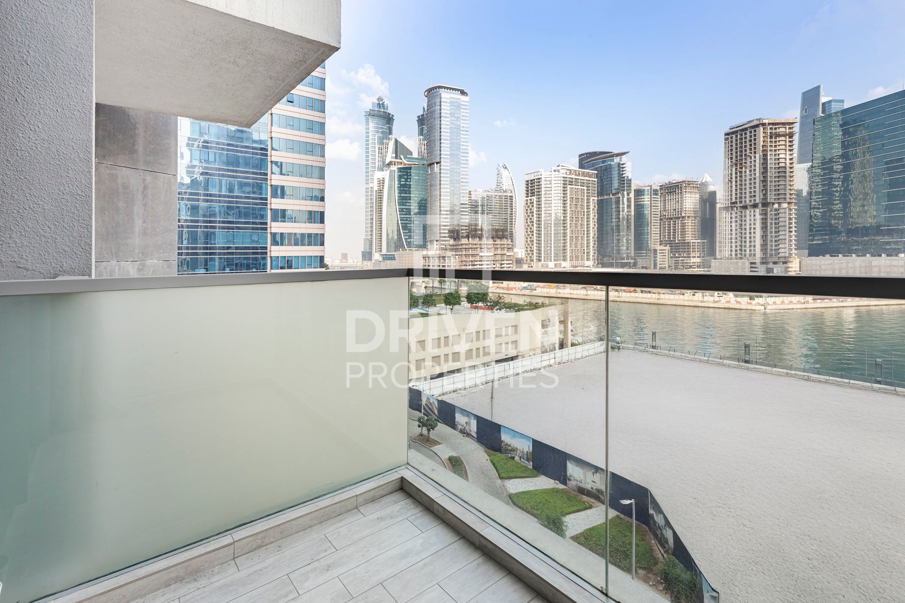 Vacant Balcony with Burj and Canal Views