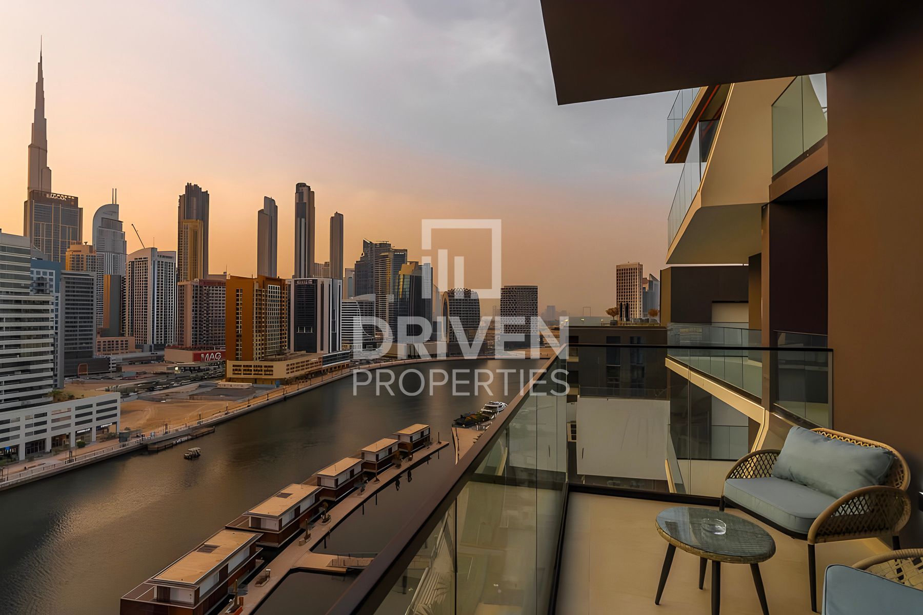 Prime Location Canal and Burj Khalifa View