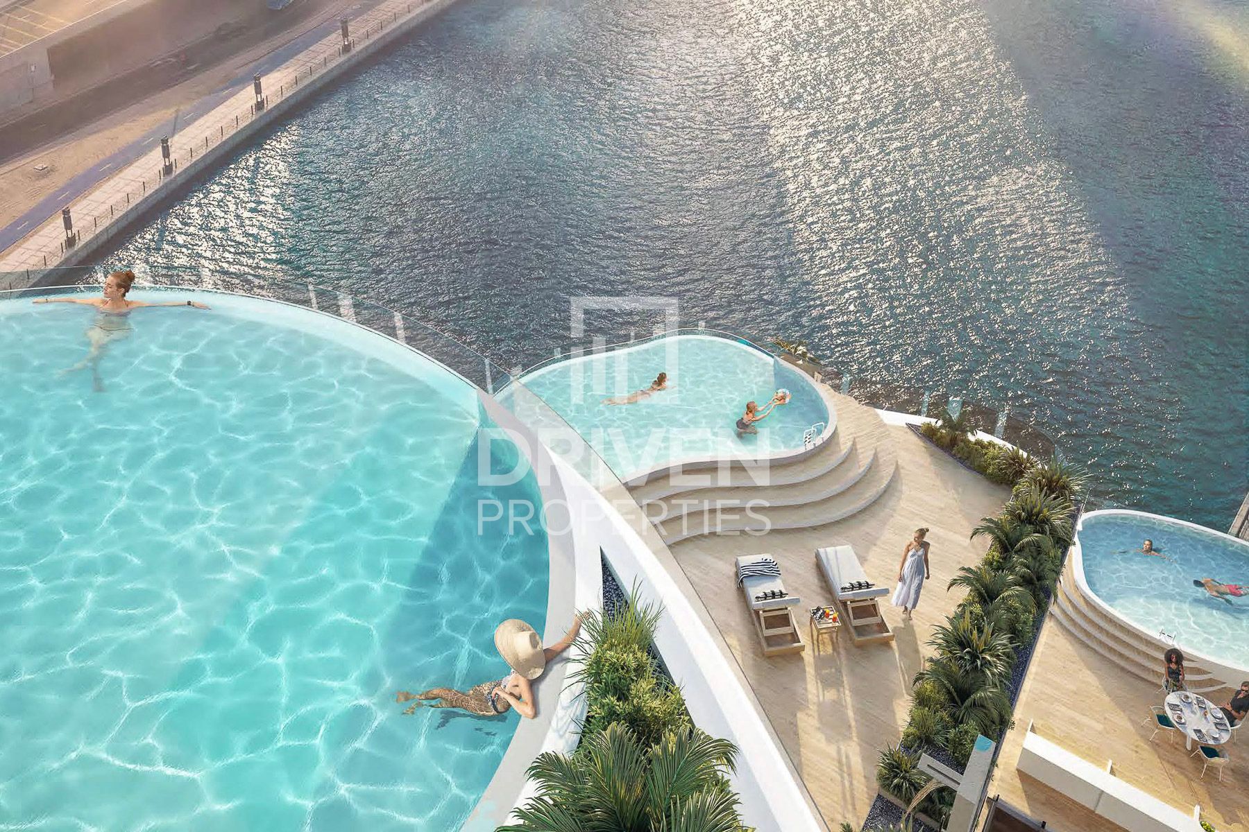 High Floor Amazing Canal View Furnished Studio