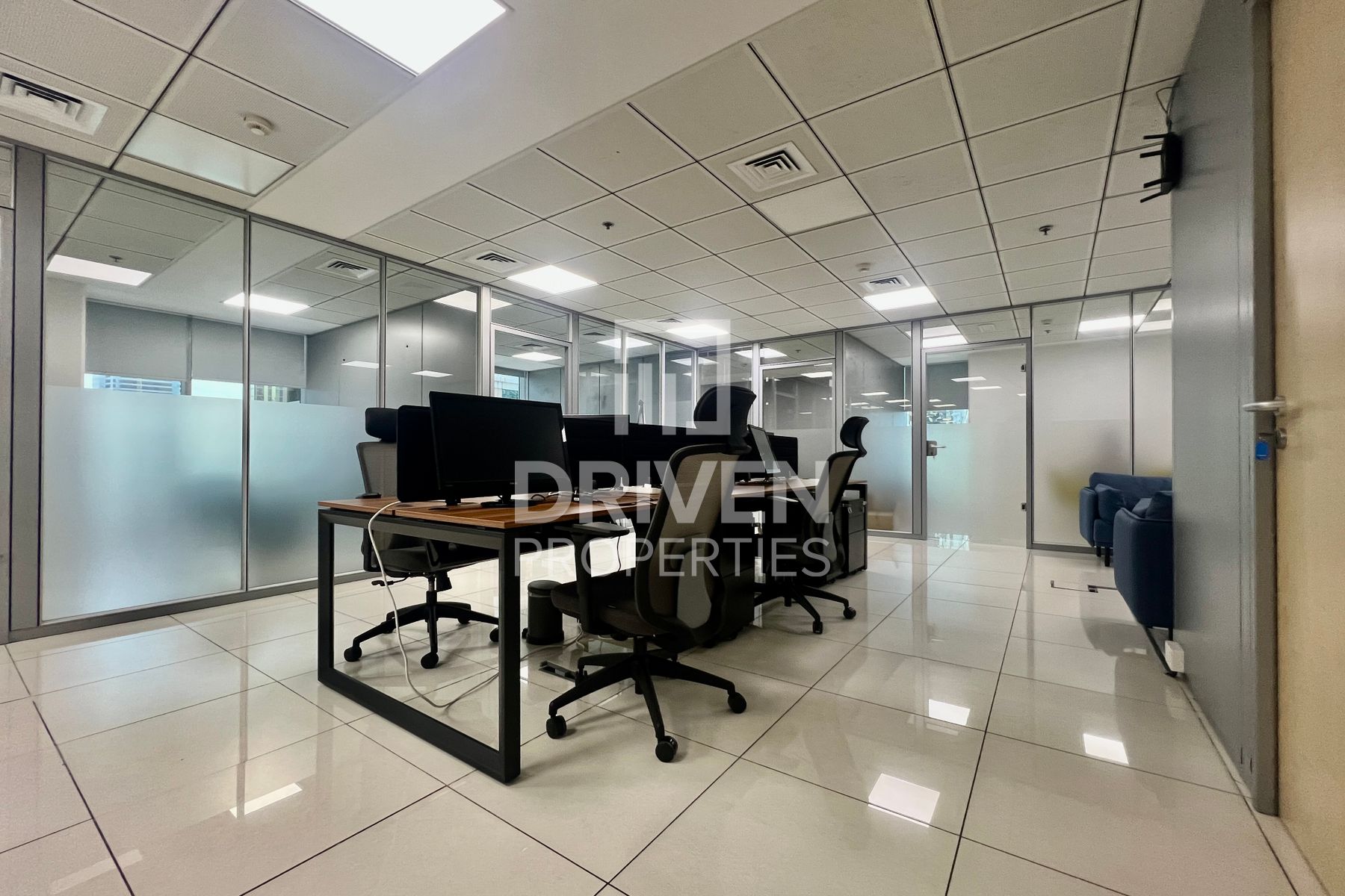 Partitioned Office Fitted Near to Metro