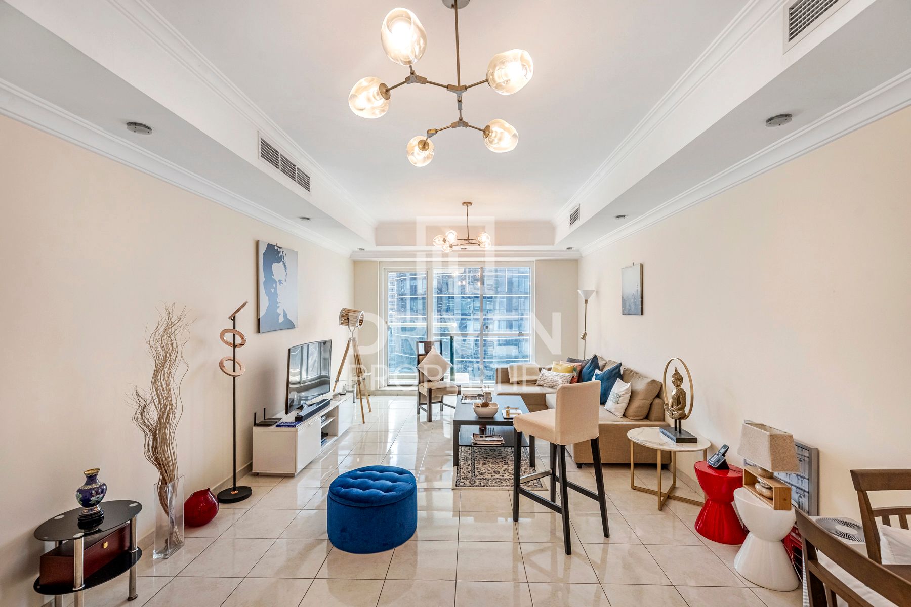 Furnished Refined Interior Serene Lake Views