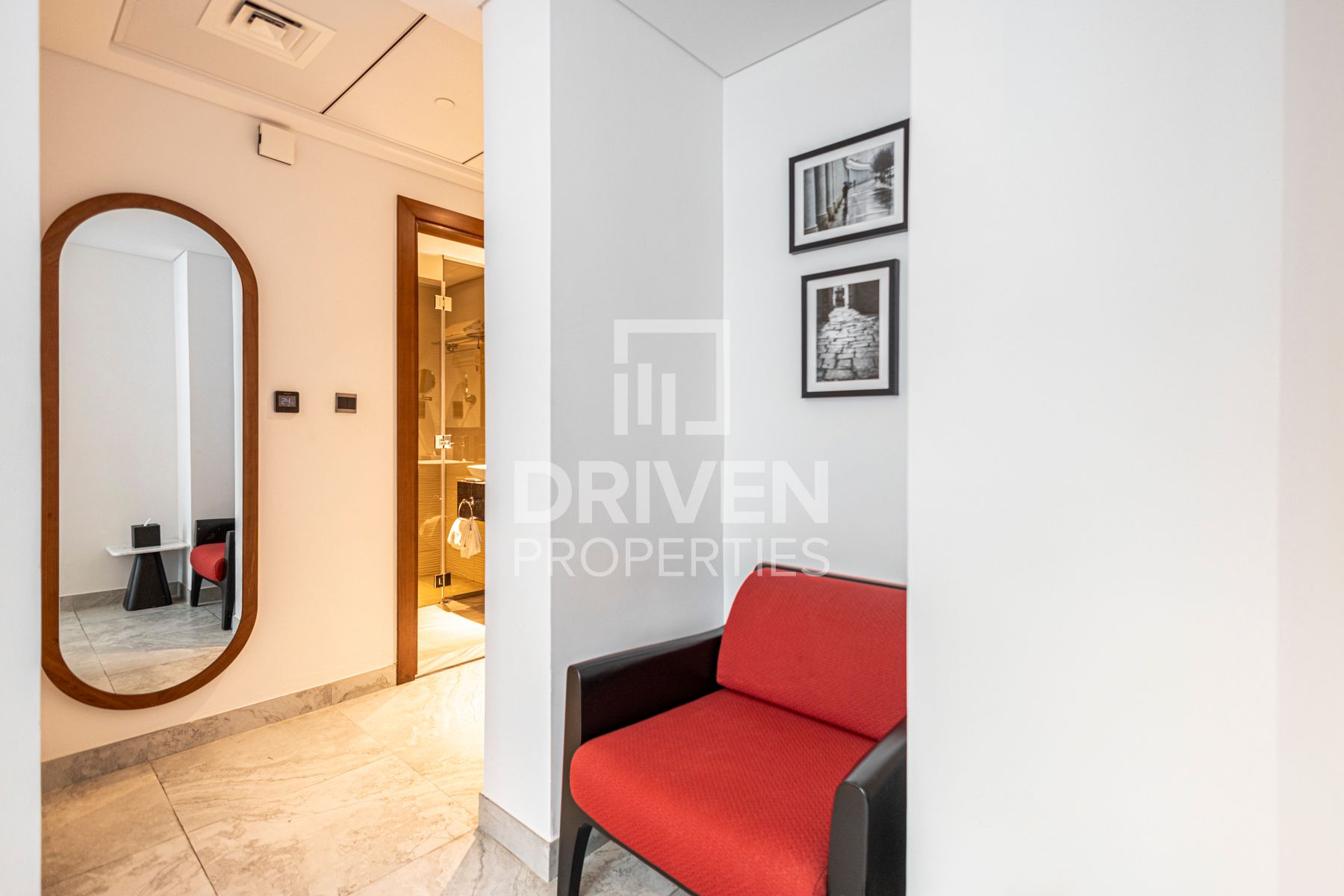 Furnished Mid Floor Studio Featuring Canal View