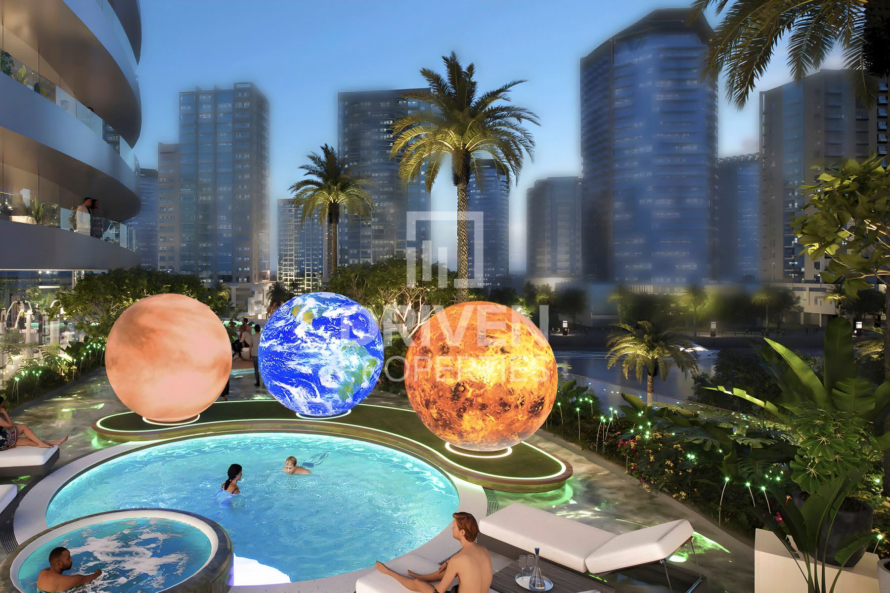 Exemplary Lavish Apartment Canal and Partial Burj View