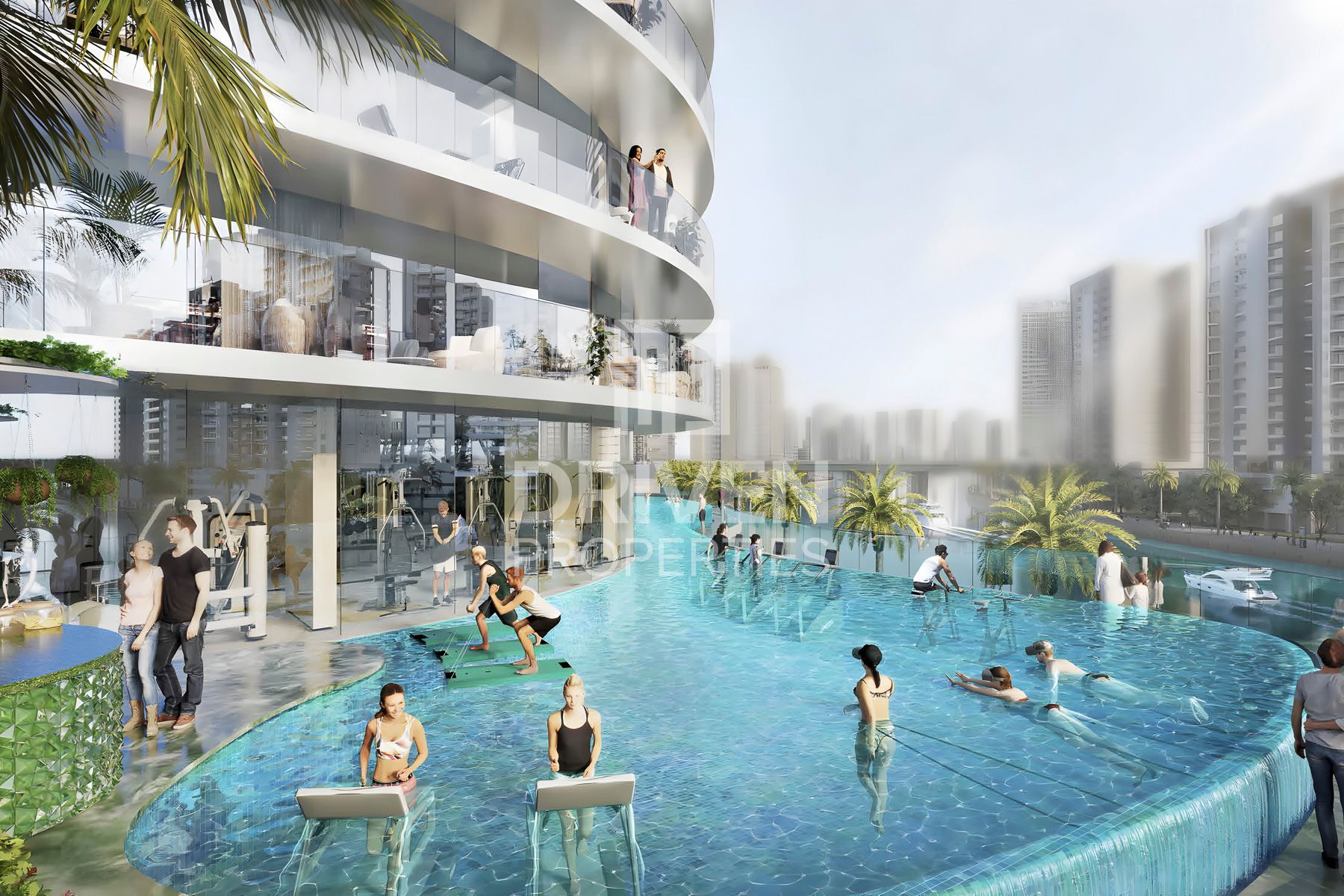 Exemplary Lavish Apartment Canal and Partial Burj View