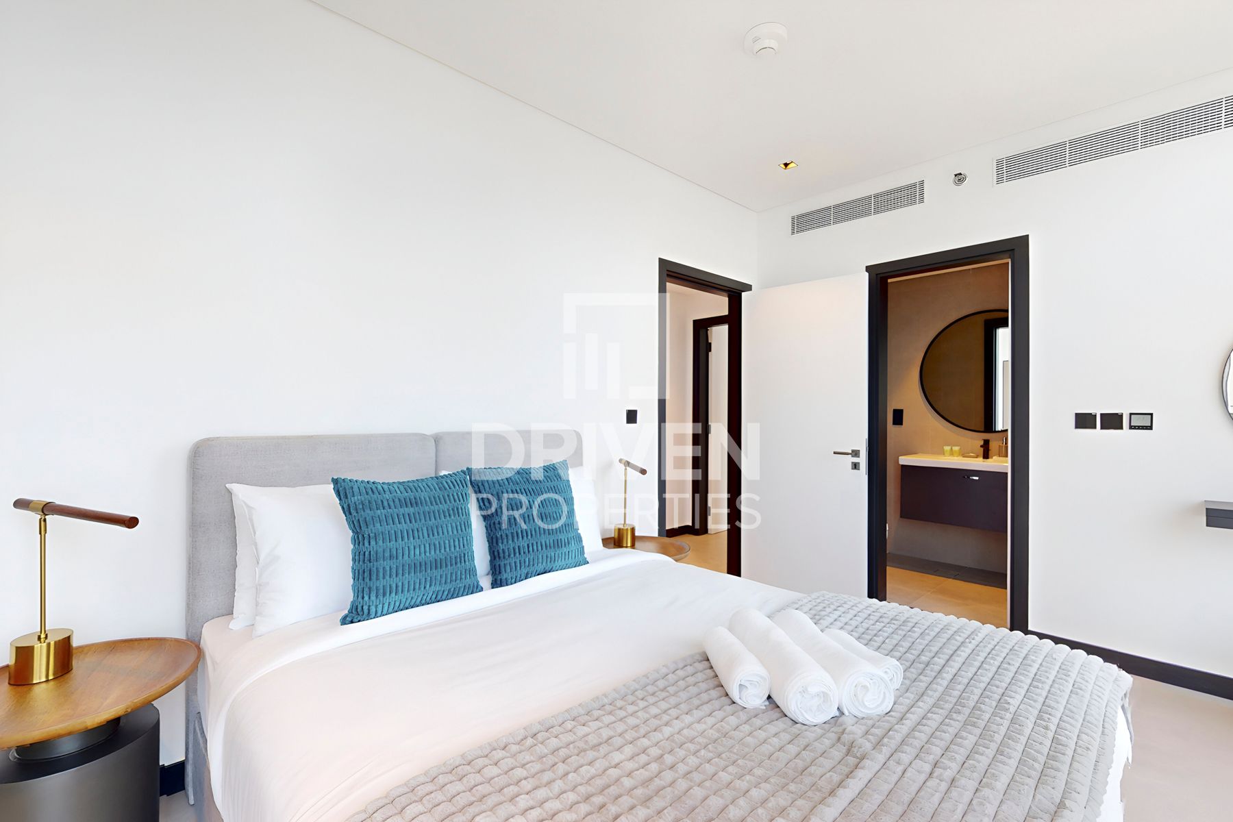 Full Canal and Burj Khalifa View Higher Floor