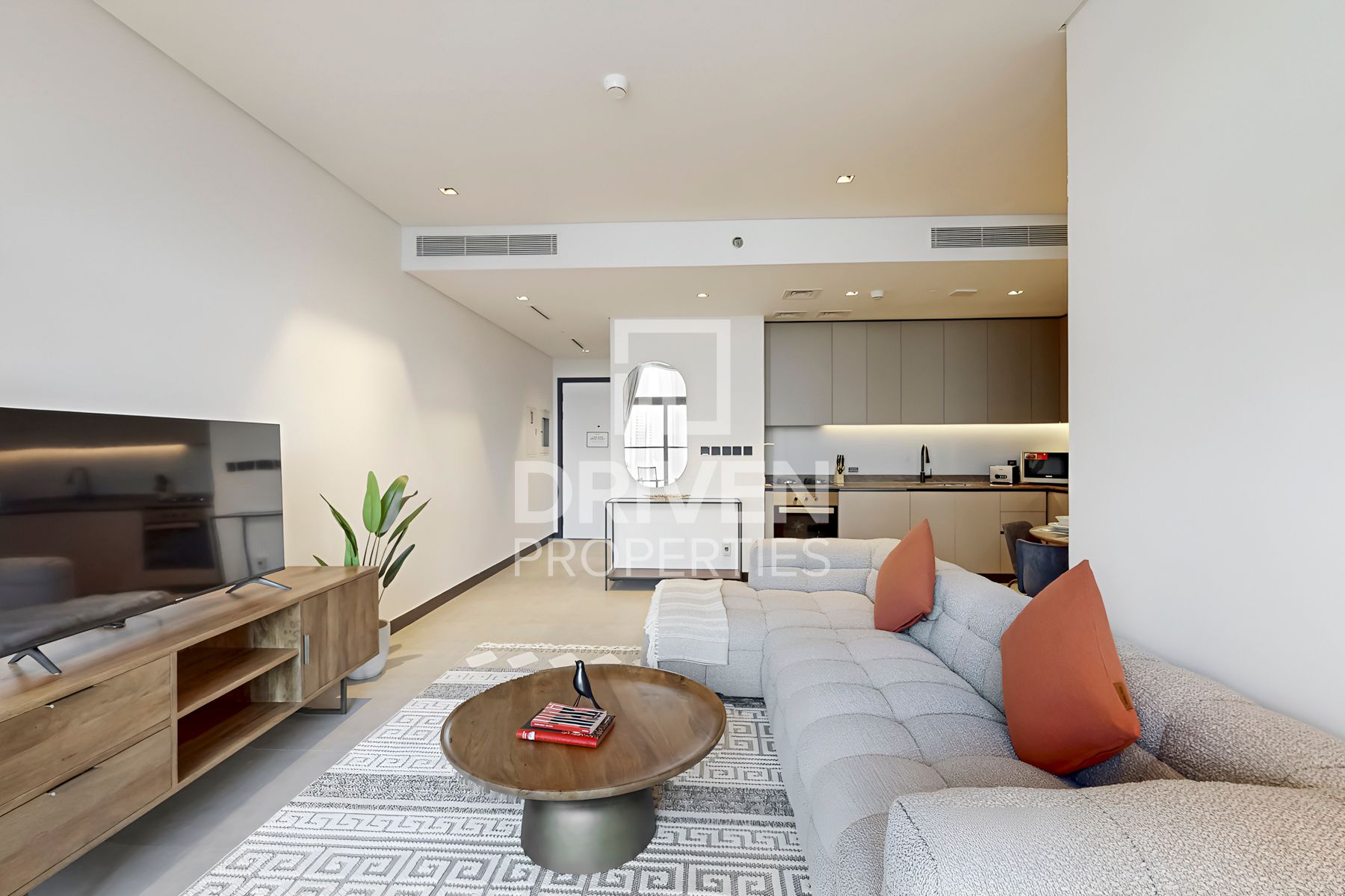 Full Canal and Burj Khalifa View Higher Floor