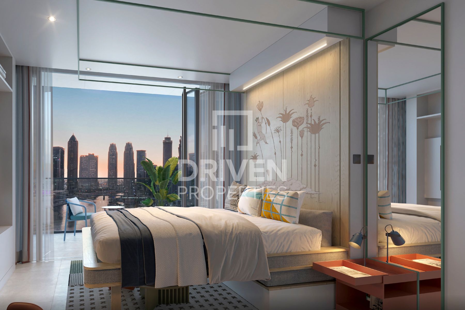 Corner Unit with Burj Khalifa and Canal Views