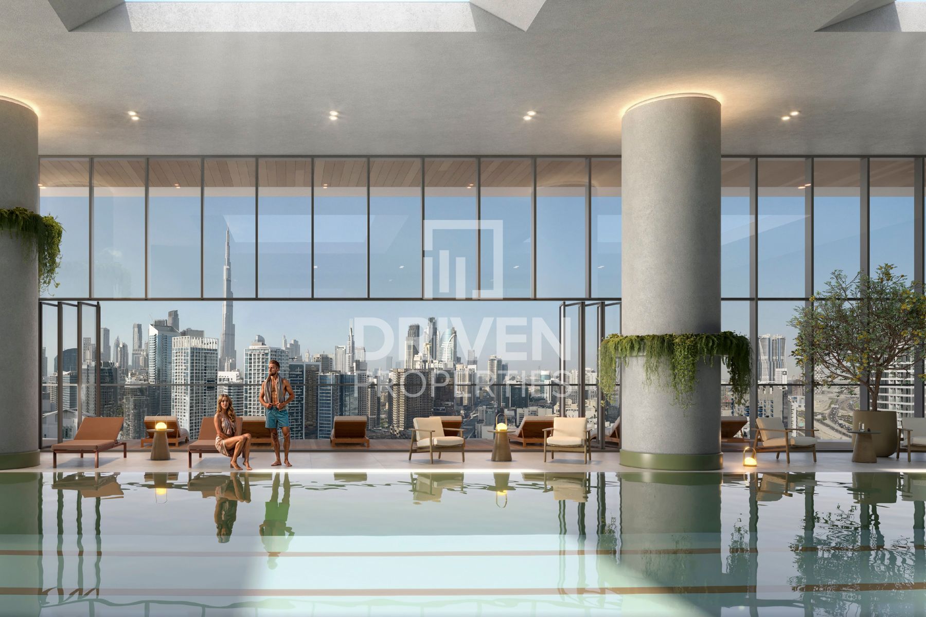 Corner Unit with Burj Khalifa and Canal Views