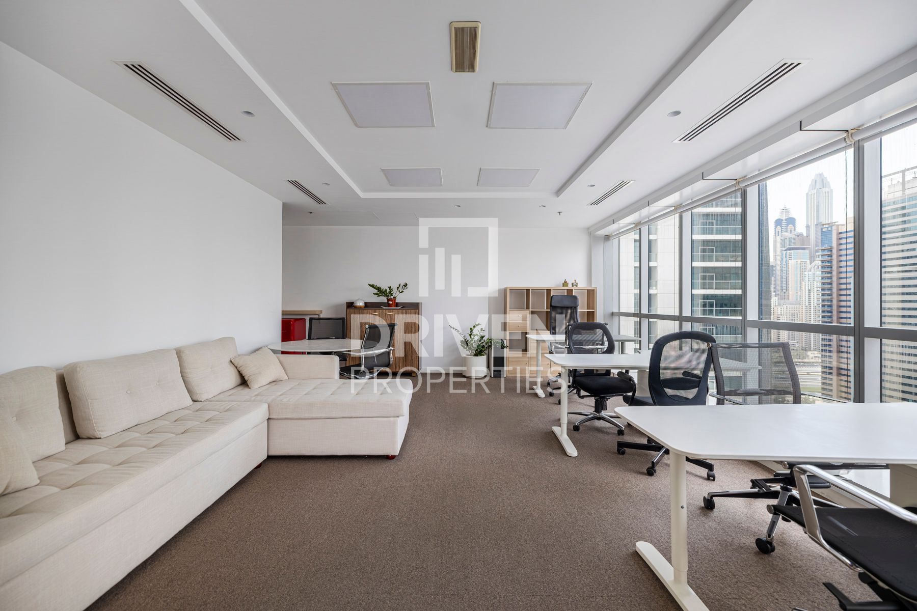 Spacious Office With Balcony and Lake View