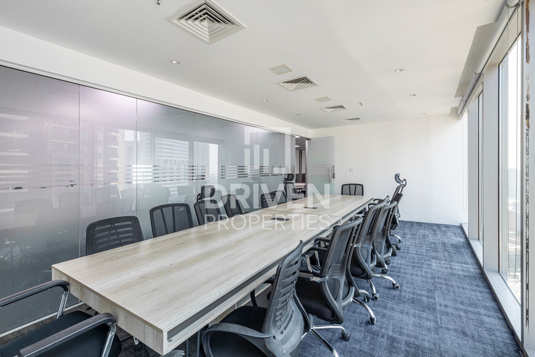 Modern Office Fitted Burj Khalifa View