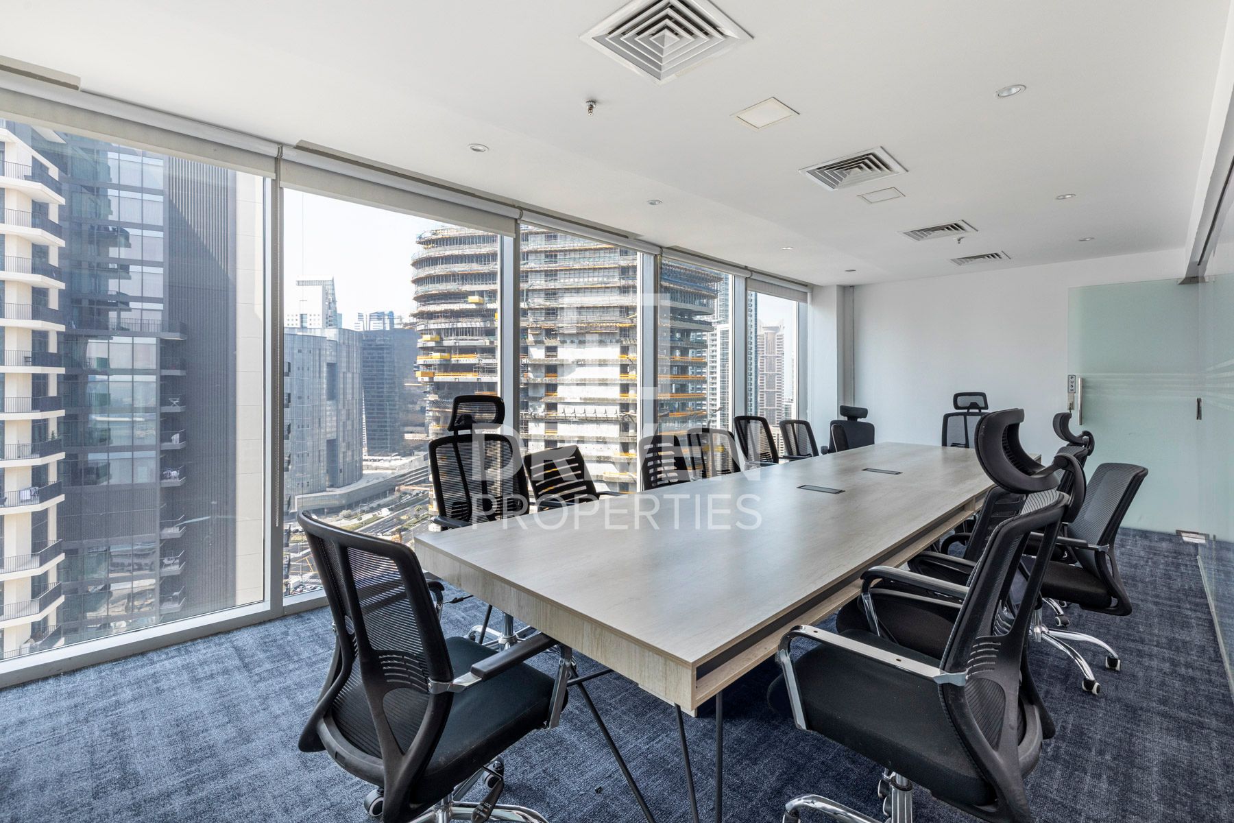 Modern Office Fitted Burj Khalifa View