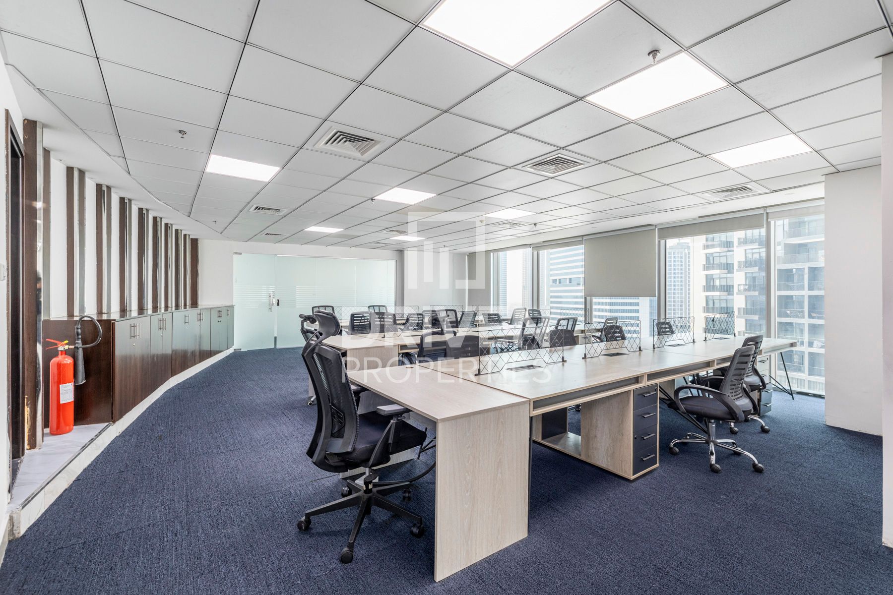 Modern Office Fitted Burj Khalifa View