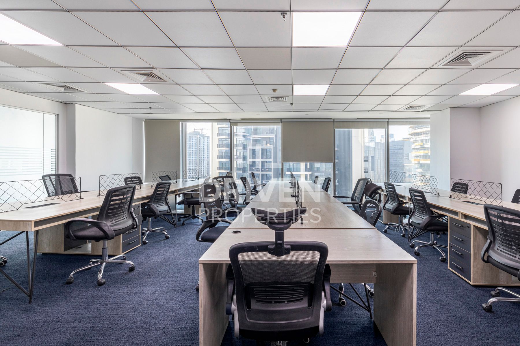 Modern Office Fitted Burj Khalifa View