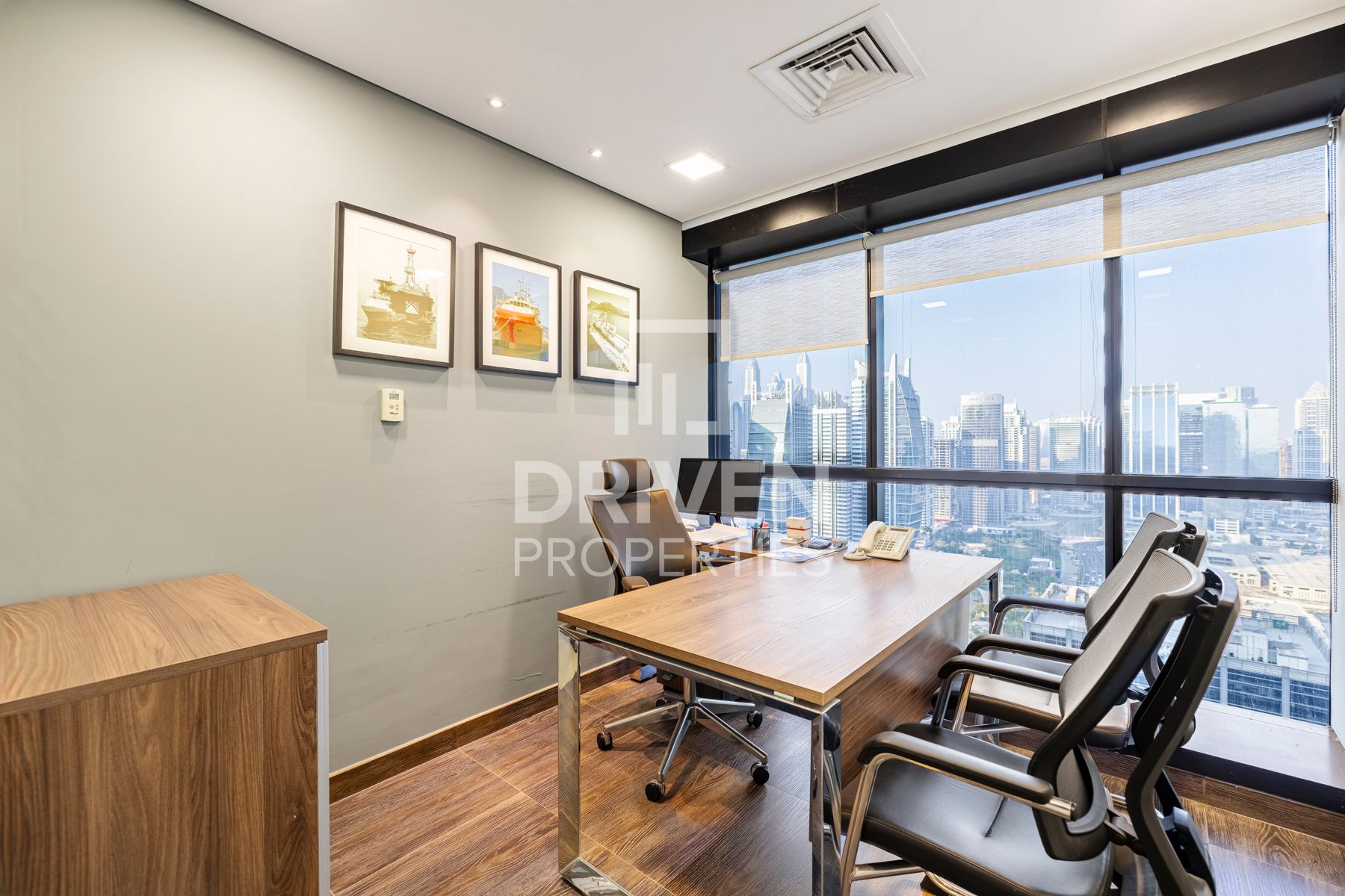 Office With Balcony Cabins and Conference Room