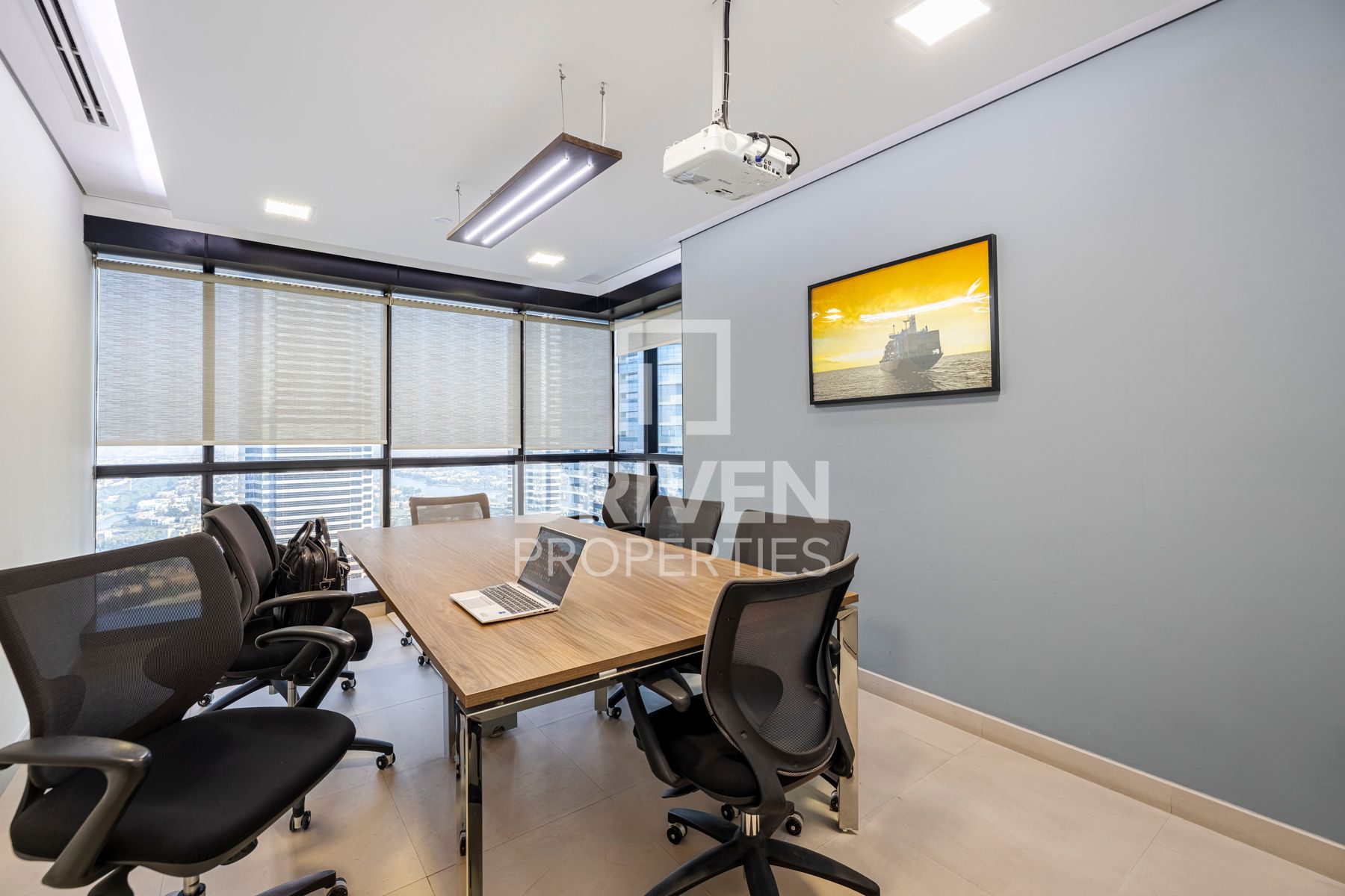 Office With Balcony Cabins and Conference Room