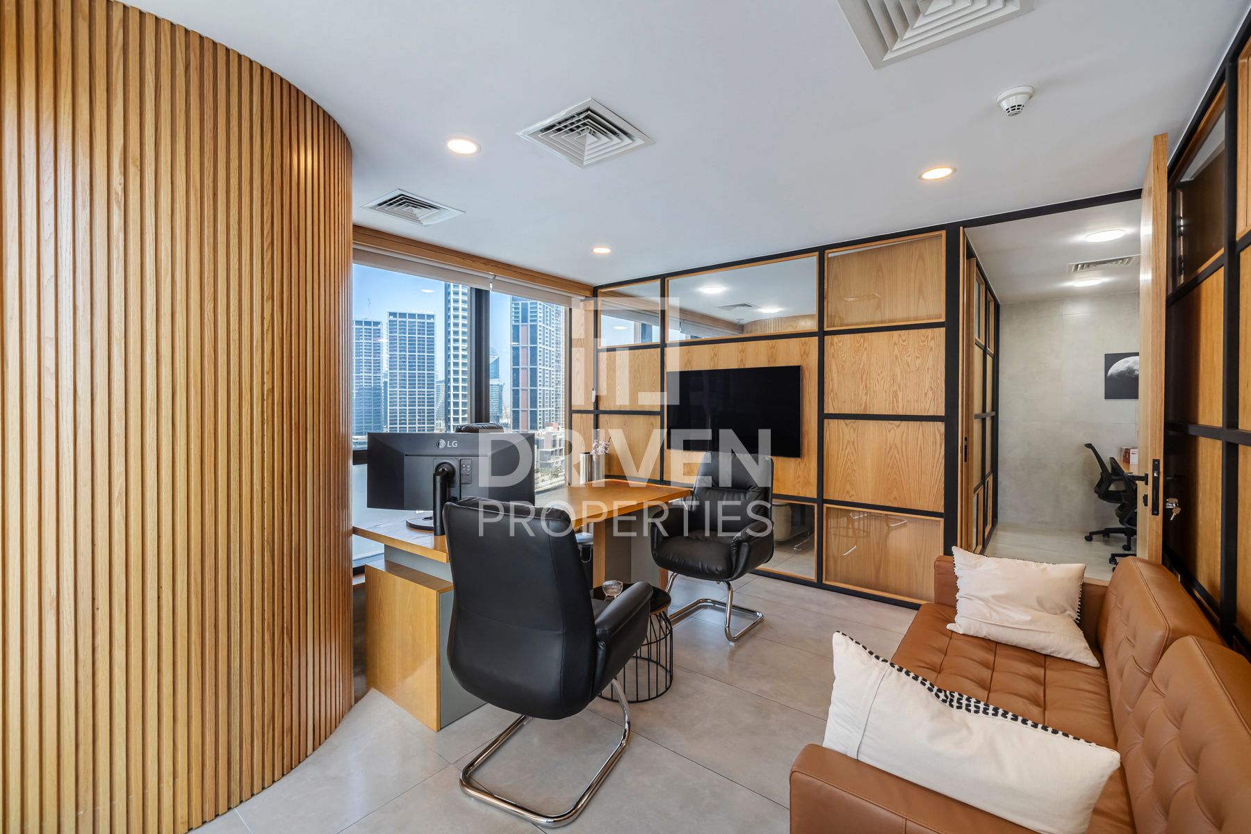 Fully furnished office with amazing views.