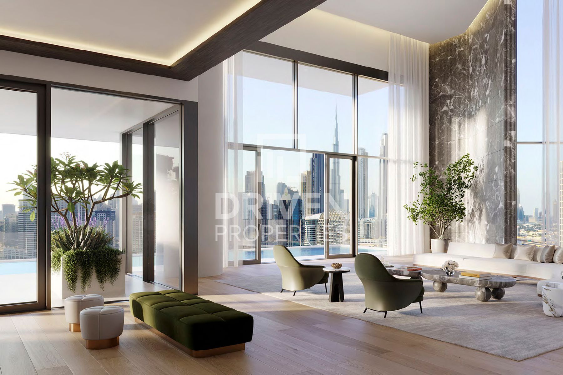 By Dorchester Private Pool with Burj View