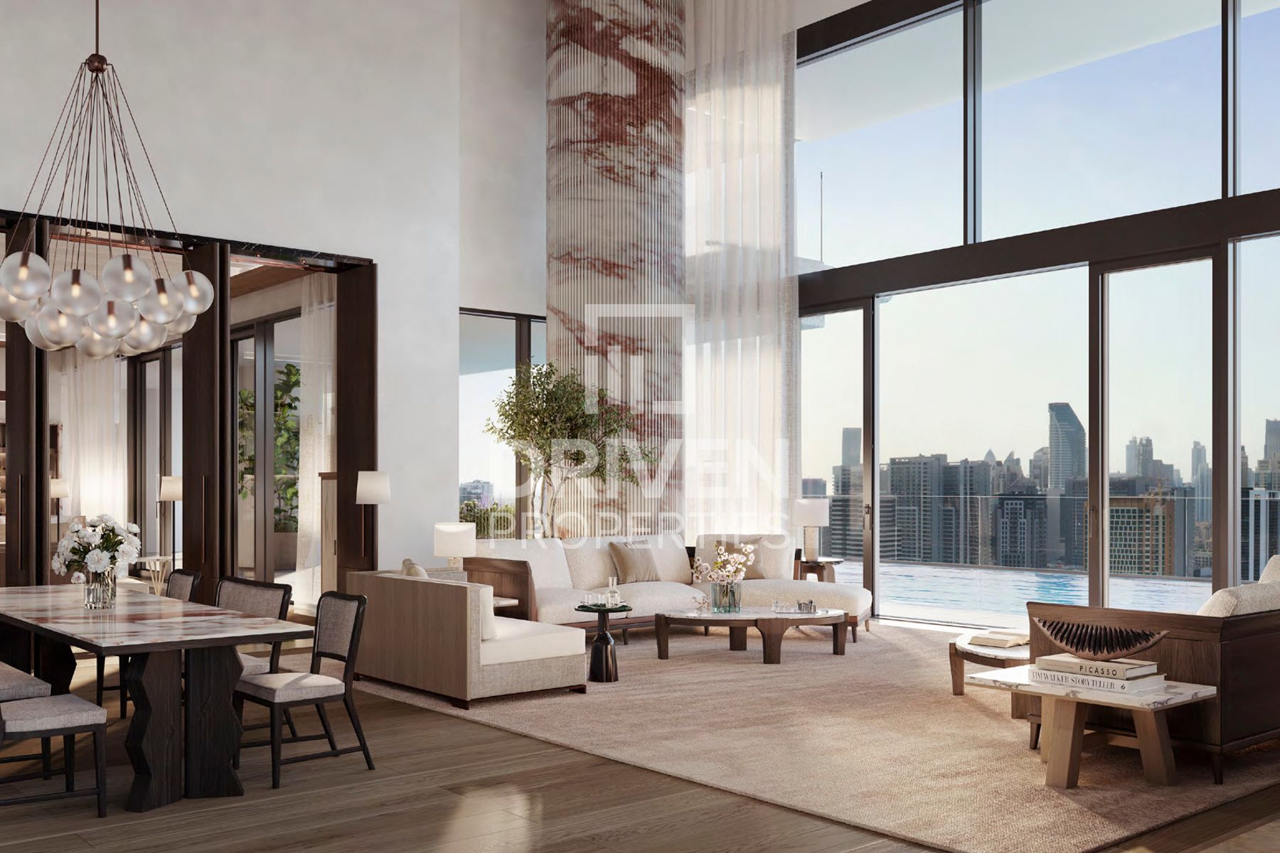 By Dorchester Private Pool with Burj View