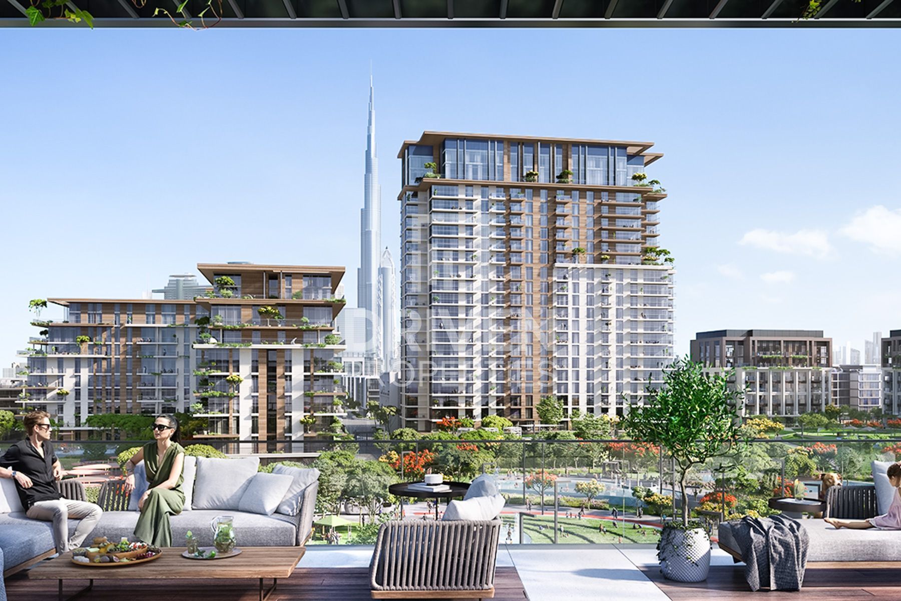 Iconic Burj Khalifa and Downtown Skyline Panorama