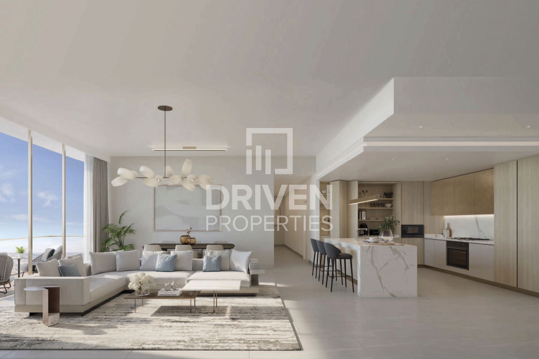 High Floor with Captivating Views Elegant Living