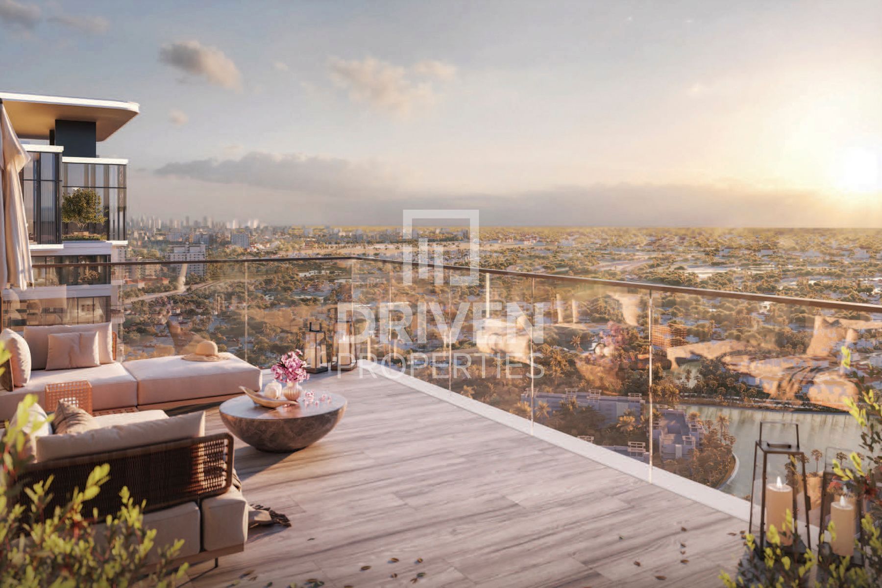 High Floor with Captivating Views Elegant Living